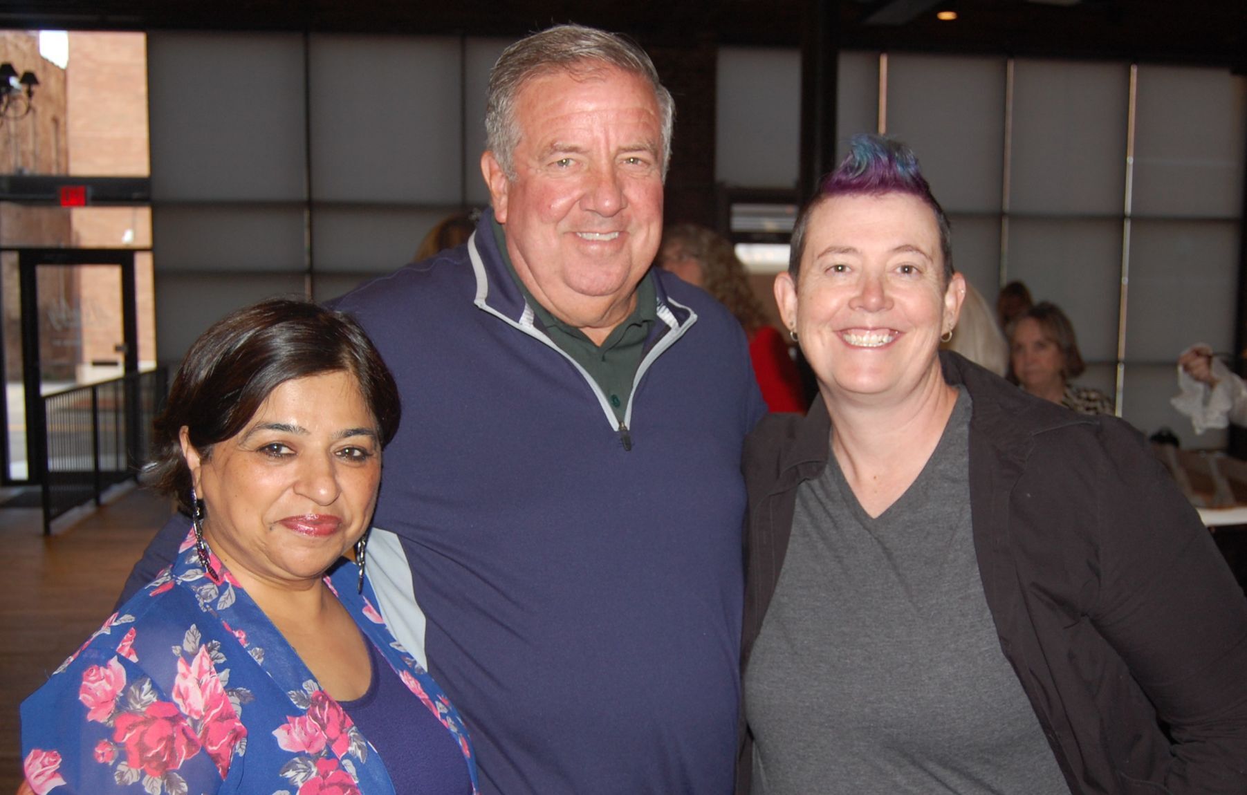 Meenu Bhaskar, Jim Fruin, Dawn Peters